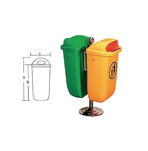 KON51 Hanging Wastebin Container